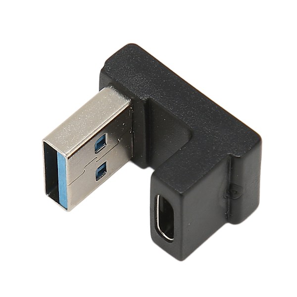 U-formad Vinklad USB-adapter för Laptop, Bakåtkompatibel Utrymmesbesparande Plug and Play 10Gbps Dataöverföring USB 3.1 Teknologi Dataadapter