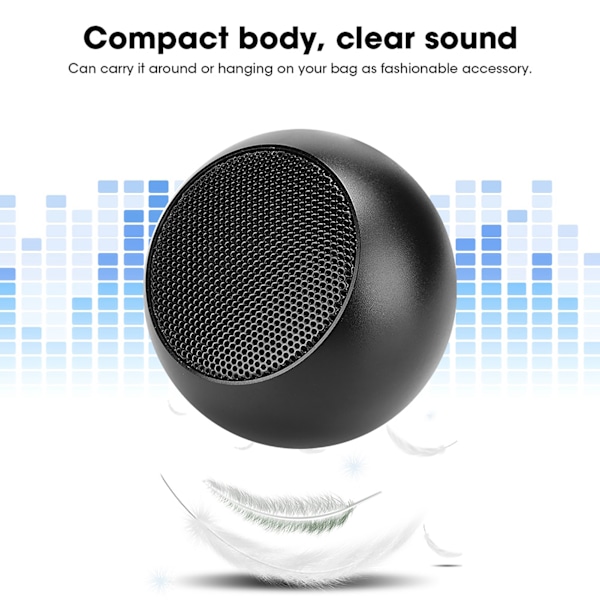 Mini Portabel Bluetooth-högtalare, Otrolig Batteritid, Lyxig Aluminiumdesign, Handsfree-samtalshögtalare för Inomhus- och Utomhusbruk