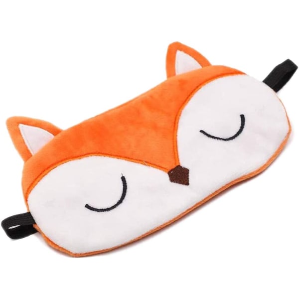 Sleeping eye mask plush eye mask travel sleeping mask-Orange Fox