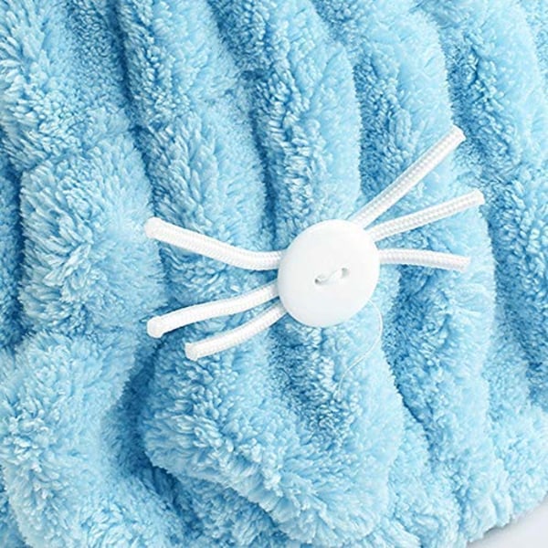 2 stk ultraabsorberende hår hurtigttørrende håndklæde mikrofiber