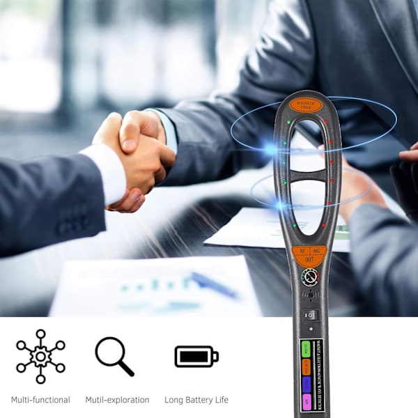 Portabel Design, Dolda Kameradetektorer, Sekretesskydd, Buggdetektor För Exakt Detektering, Lång Batteritid, Multifunktionell Detektering I