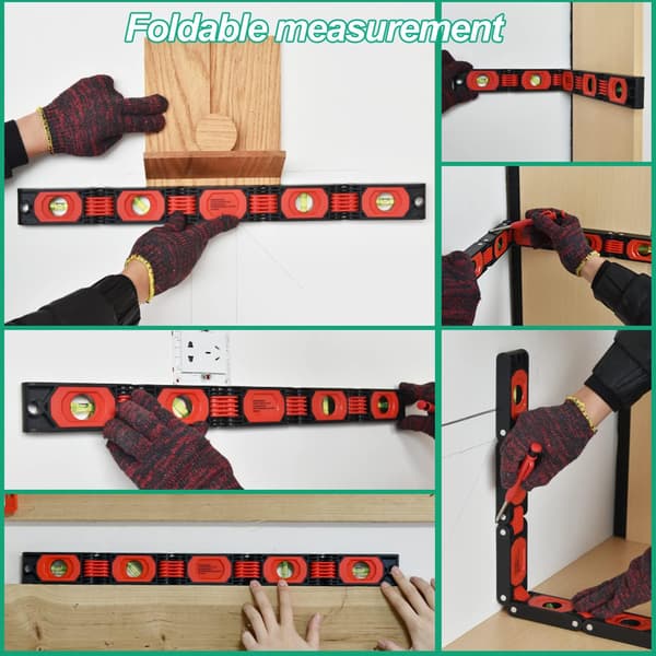 60 cm vikbart magnetiskt vattenpass, mini elektriker magnetiskt sp