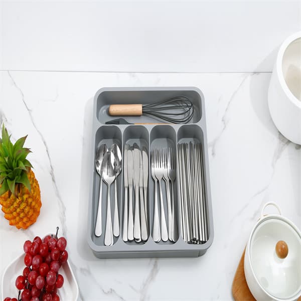 34,5*32,5*5,5 cm vit buffélåda, 6-facks buffékök