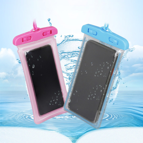2 kpl vedenpitävä puhelintasku, vedenpitävä case, vaaleanpunainen