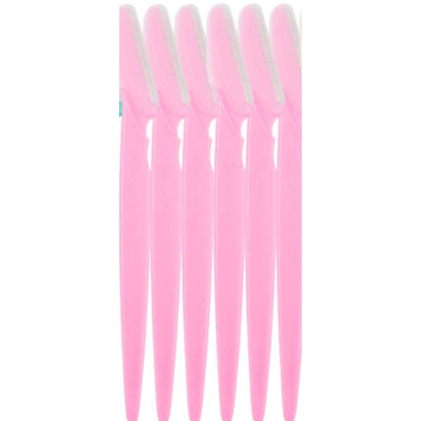 4 kpl kulmakarvojen partaveitset Precision Trimmer Safety, vaaleanpunainen