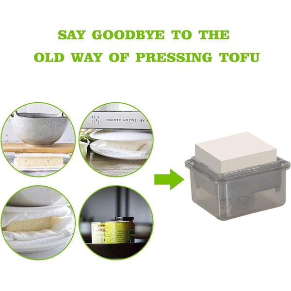 Tofu Press och ta enkelt bort vatten från Tofu,Grå