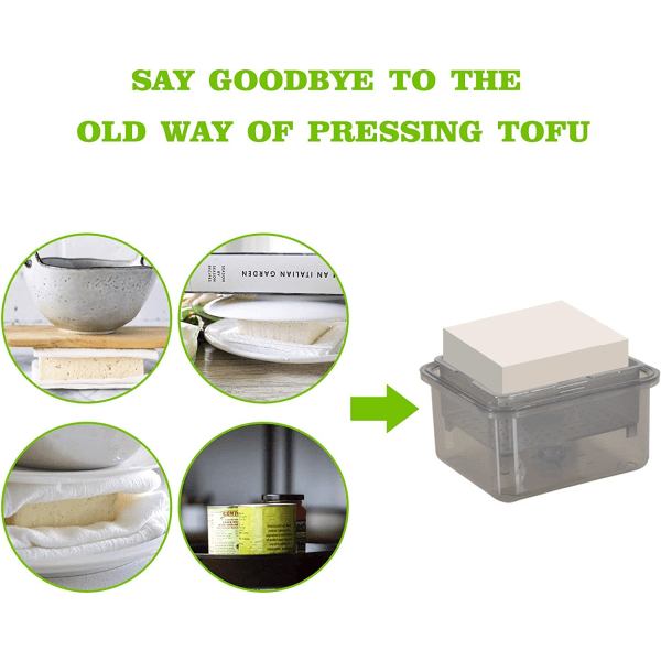 Tofu Purista ja poista vesi helposti tofusta, harmaa