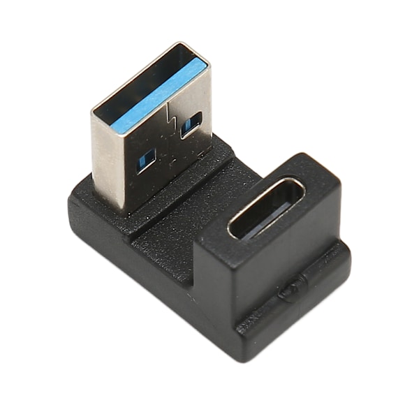 U-formad Vinklad USB-adapter för Laptop, Bakåtkompatibel Utrymmesbesparande Plug and Play 10Gbps Dataöverföring USB 3.1 Teknologi Dataadapter