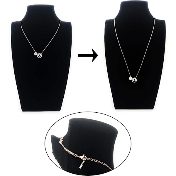 8 st rostfritt stål halsband förlängare armband förlängare