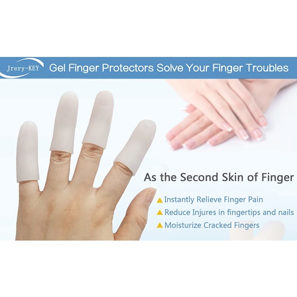 Fingerskydd Silikon Fingertoppsskydd Smärtlindring
