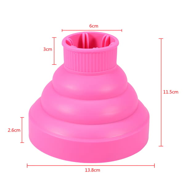 Universal Hårtork Diffuser i Silikon för Styling, Portabel Hopfällbar Hårtork Diffuser med Värme- och Luftdiffusionsteknik