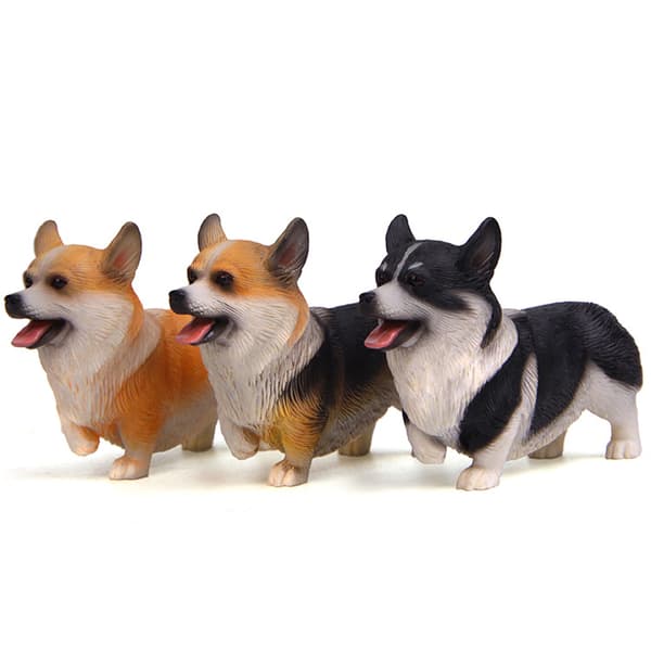 Luova sarja 3 seisovaa corgi-mallia, corgi p