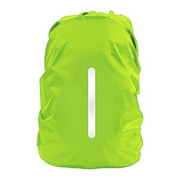 Vandtæt regnslag til rygsæk, reflekterende rygsæk, grøn, M