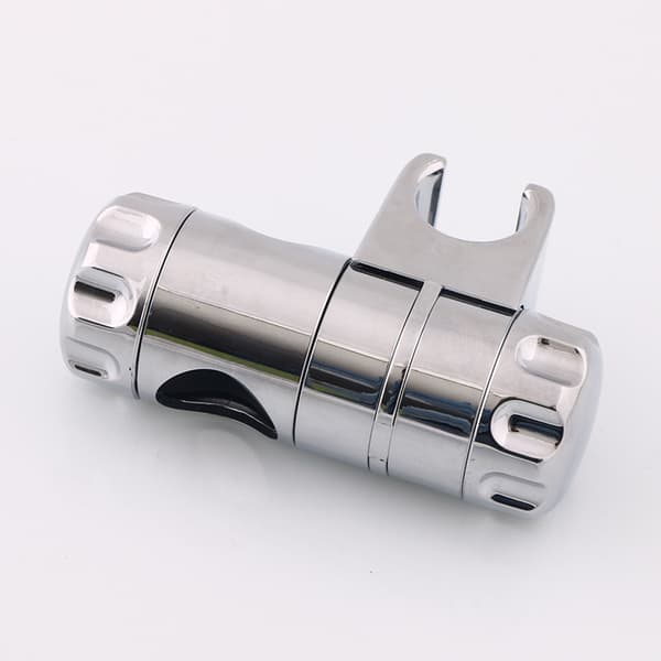 Forkromet brusehovedholder, med spænder, til 25 mm brusestang