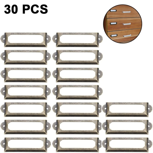 30-pakkaus Käyntikorttipidike Laatikon Vetokahva Etikettikehys