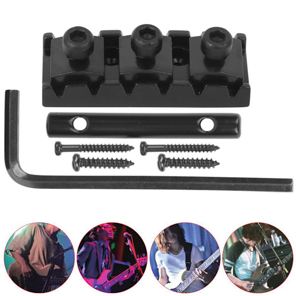 Låsmutter för elgitarr, gitarrtremolobrygga låssystem med stränglåsdesign, dubbellåsande tremolosystem kompatibelt med Floyd Rose