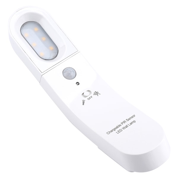 Rörelsesensorlampa Infraröd Detektor för Människokropp Smart Sensor Nattlampa (Vit vitt ljus)