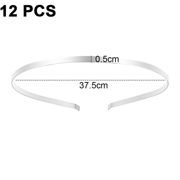 Glatte metalhovedbånd til kvinder, hår-DIY-håndværk, tynde