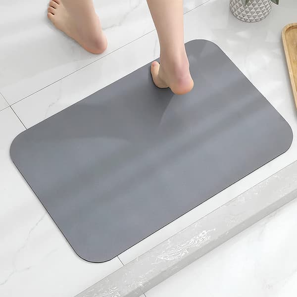 Diatomé Bade Måtte Hurtigtørrende 40x60cm, Badeværelsesmåtte Skridsikker Wa