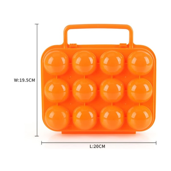 12 ägg case Ägghållare, orange