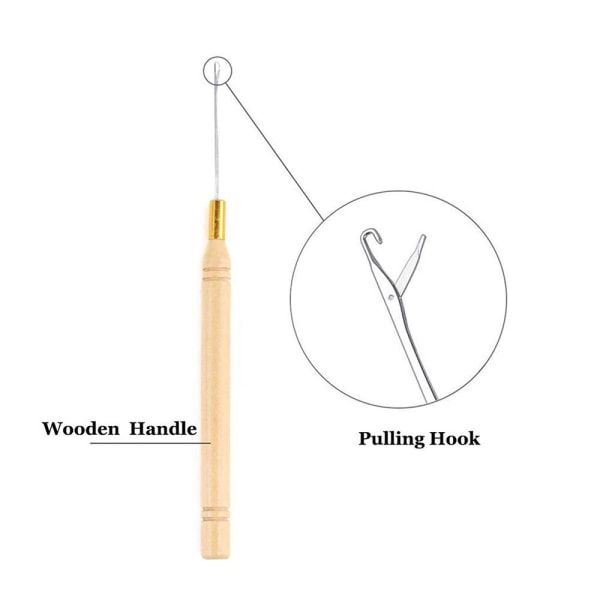 500 STK Micro Ring Set Micro Rings Loop Needle ,Mørkebrun