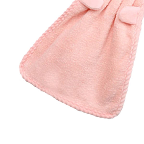 Barnhandduk Korall Sammet Söt Gris Mönster Absorberande Hängande Handduk för Kök Badrum Rosa