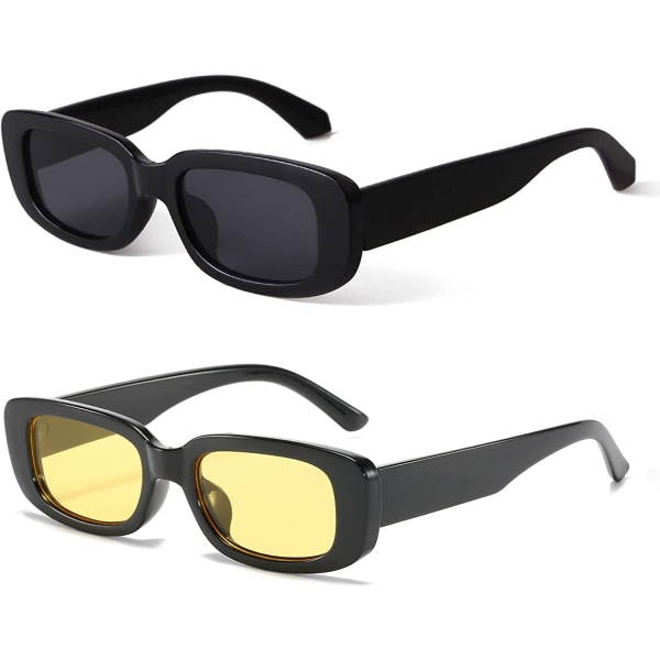 rektangulære solbriller for kvinner Retro kjørebriller