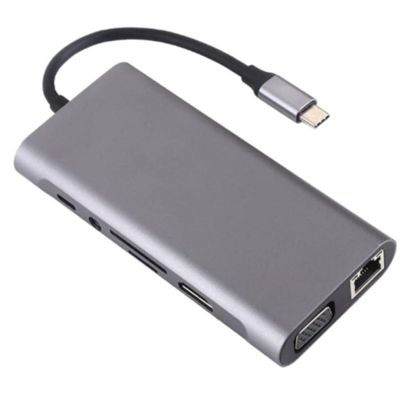 Type-c dockingstation 11 i en multi-i-en USB-hub