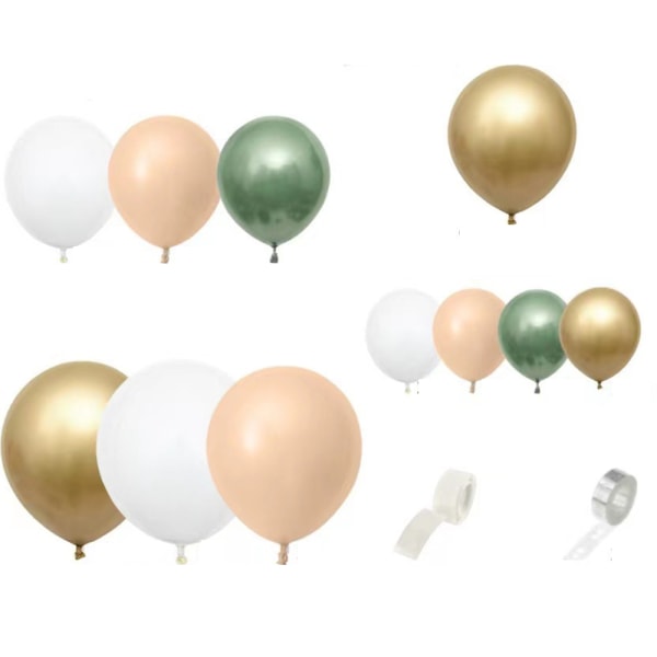 152 Pack Oliivinvihreä Balloon Arch Garland Kit-Balloons Set