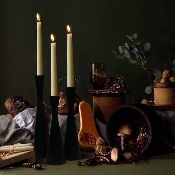 Keramisk blomvas, smal bordsdekorativ blomkruka för vardagsrum, kök, badrum, skrivbord och hyllinredning (svart matt)