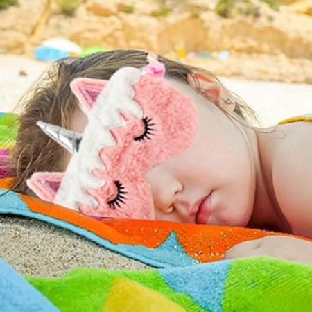 2 st ögonmask för sovande barn, enhörning barn sovmask söt