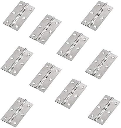 10 stk Rustfritt Stål Hjemmøbler Hardware Dørhengsel Lang 55m