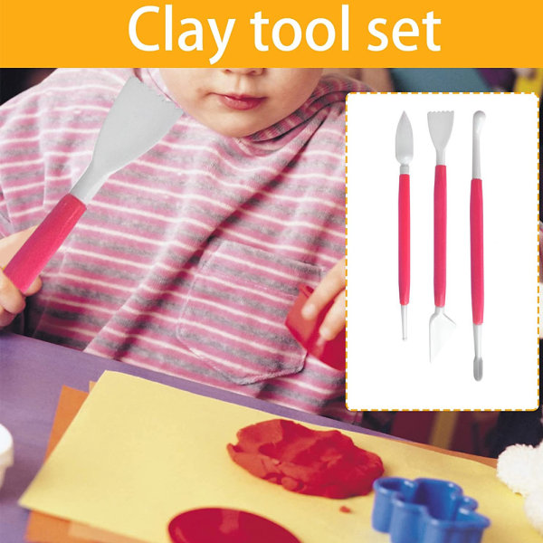 16 stykker Plastic Clay Modeling Tools Sæt Keramisk Værktøjssæt