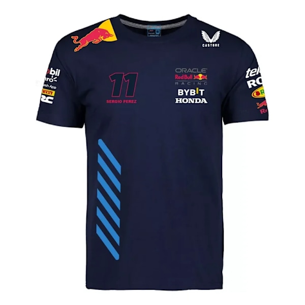 Red Bull Racing F1 2024 Sergio Checo Perez Team Polo Shirt för män