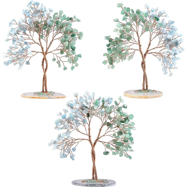 Grøn helbredende krystalpengetræ til boligindretning