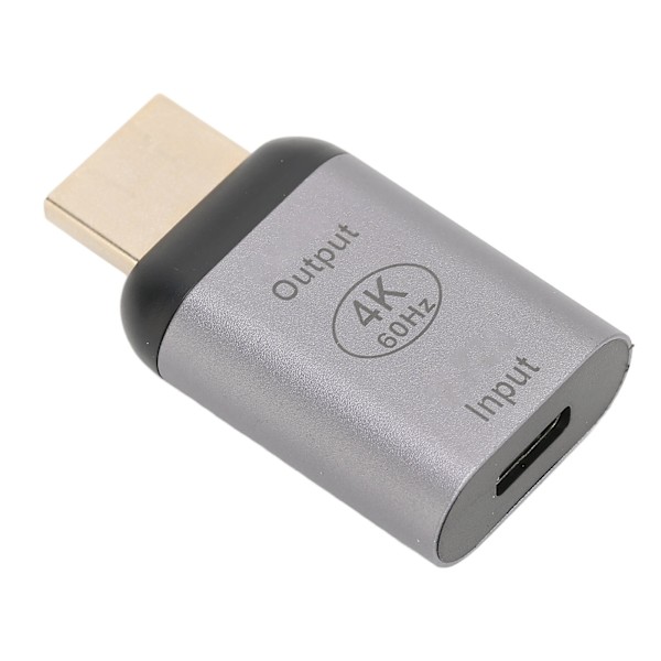 HDMI Multimedia Interface Adapter, USB Typ C 3.1 Ingång Till HD Utgång Konverterare För PC Telefon Surfplatta, Stöder 4Kx2K 60Hz Och Ljudöverföring, Enkel