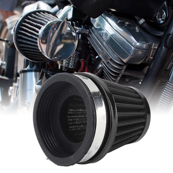 Motorcykelluftfilter, rostfritt stål design bibehåller renhet genom att filtrera fukt, ökar effekt och vridmoment med högt luftflöde, fastklämning