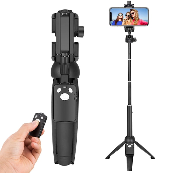 Revolutionerande Utdragbar Selfiestick, Lättvikts Aluminiumlegering med Bluetooth-fjärrkontroll för Enkla Selfies och Videor