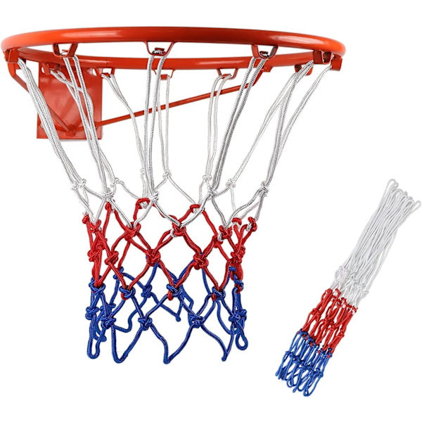 Basketbollnät Set om 2, Inomhus Utomhus Användning Bra Slagtålighet Kraftigt Allväders Flexibelt Nät För Standardstorlek Korgar