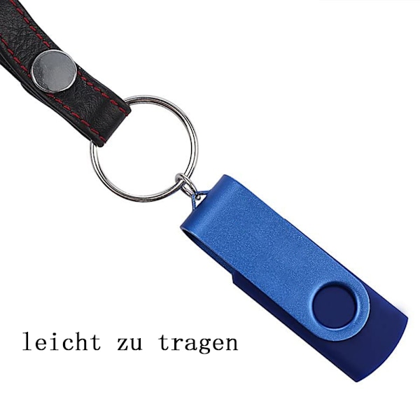 Minnessticka Bulk Pack, Portabel Nyckelstorlek med LED-ljusindikator, Locklös Design USB 2.0 Flash-enheter för Stationär Dator Laptop, Vikbar 360º Vridbar
