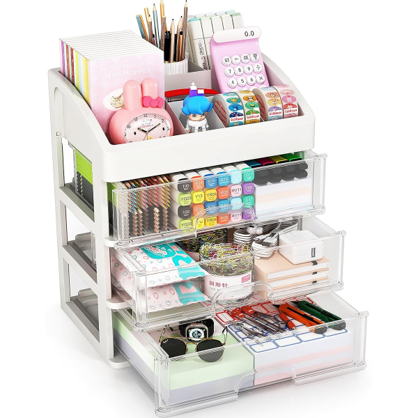 Desk Organizer with Drawers, 2 or 3 Drawers Storage Organizer,