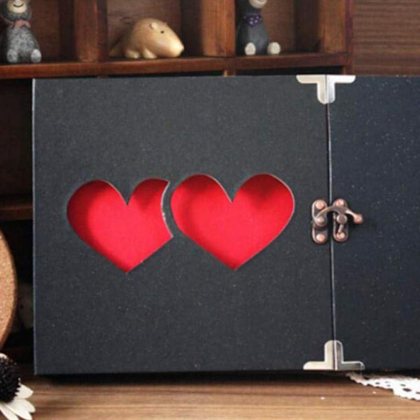 Fotoalbum DIY Scrapbook Fotoalbum Svart Sider Foto