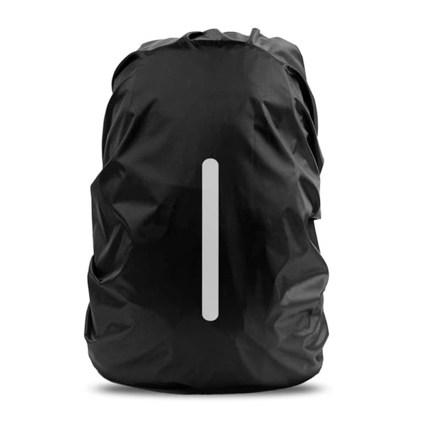 Vattentätt cover för ryggsäck, reflekterande ryggsäck, svart, XL