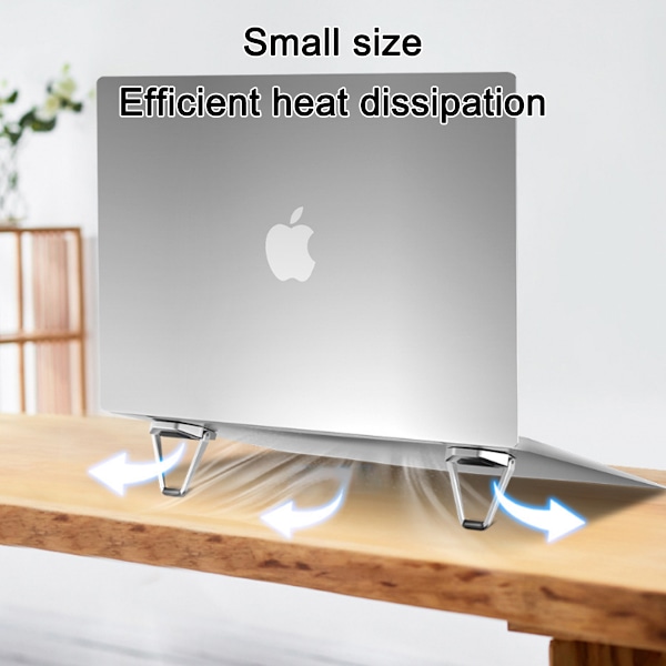 Kylplatta, Ergonomisk Design för 12-20 Tums Bärbara Datorer, Konstruktion i Zinklegering, Universell Kompatibilitet för Hem- och Kontorsbruk (Silver)