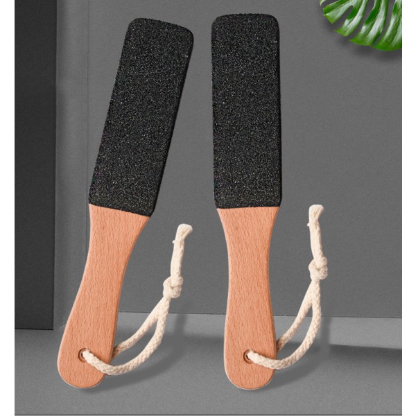 Jalkaviila puinen ja hohkakivi jaloille, jalkakivi pedikyyri