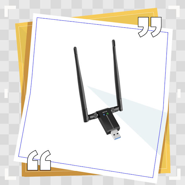 Dual Band USB Wifi-adapter, Överlägsen Stabilitet USB Trådlösa Nätverksadaptrar För Snabb Anslutning På Stationär Eller Bärbar Dator, 1200Mbps Hastighet, Bred