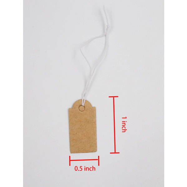 Sowaka 100 Pcs Display Tags with Hanging String Mini