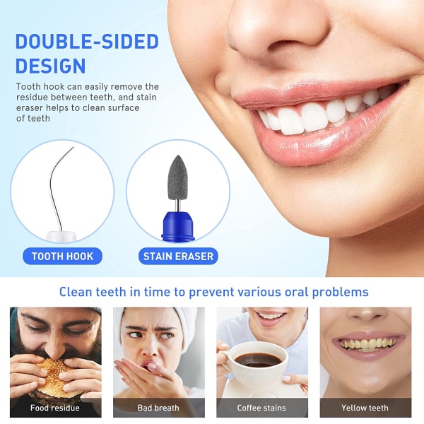 Tandværktøj til fjernelse af plak og tandsten, 2 stk