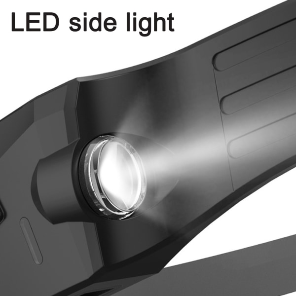 Pannlampa Ficklampa, Uppladdningsbara LED-strålkastare för utomhusbruk