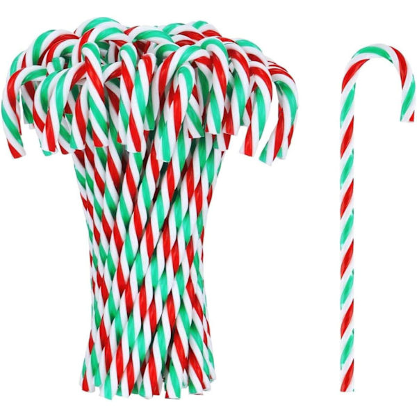 Julgransdekoration i plast med tvinnad design, återanvändbart lättviktsmaterial lämpligt för pyssel, stark festlig touch för olika juldekorationer